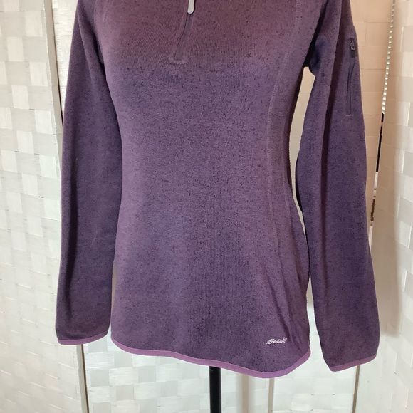 Eddie Bauer purple fleece sweatshirt size small - Picture 4 of 7